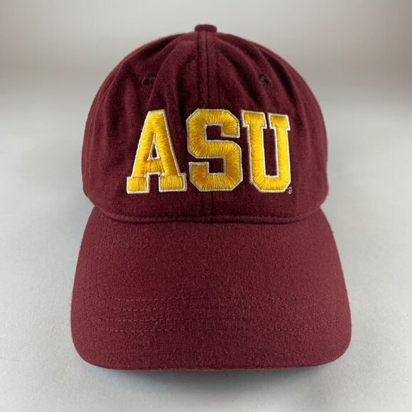 Arizona State Sun Devils NCAA Maroon Under Armour Relaxed Fit Strapback Hat - Picture 2 of 5